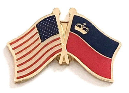 Liechtenstein Friendship Flag Lapel Pins