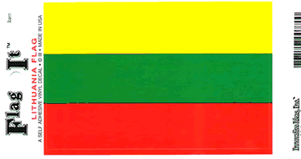 Lithuanian Vinyl Flag Decal