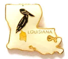 Louisiana State Lapel Pin - Map Shape