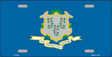 Connecticut Flag License Plate