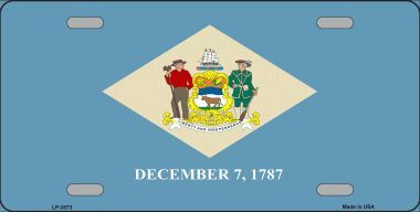 Delaware Flag License Plate
