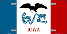 Iowa Flag License Plate