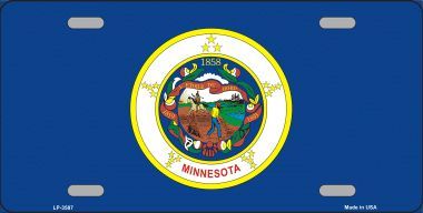 Minnesota Flag License Plate