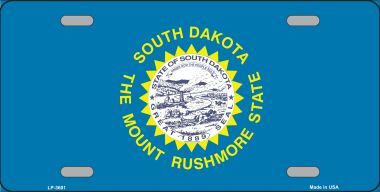 South Dakota Flag License Plate