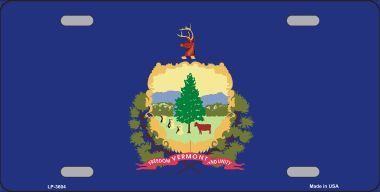 Vermont Flag License Plate