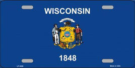 Wisconsin Flag License Plate