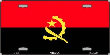 Angola Flag License Plate