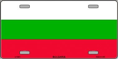 Bulgaria Flag License Plate