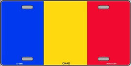 Chad Flag License Plate