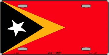 East Timor Flag License Plate