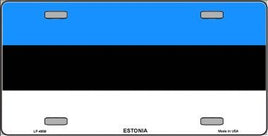 Estonia Flag License Plate