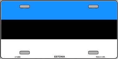 Estonia Flag License Plate