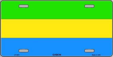 Gabon Flag License Plate