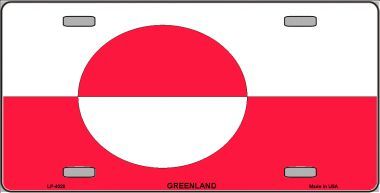 Greenland Flag License Plate