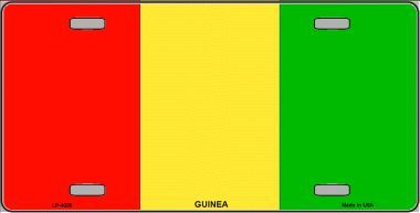 Guinea Flag License Plate