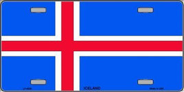 Iceland Flag License Plate