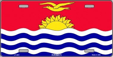Kiribati Flag License Plate