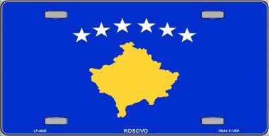 Kosovo Flag License Plate