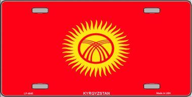 Kyrgyzstan Flag License Plate
