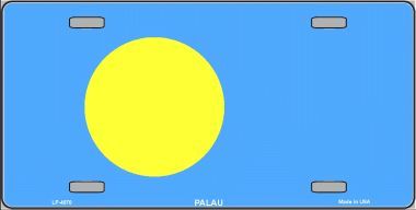 Palau Flag License Plate