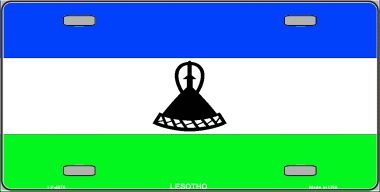 Lesotho Flag License Plate