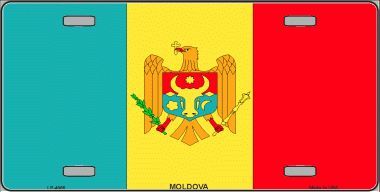 Moldova Flag License Plate