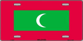 Maldives Flag License Plate