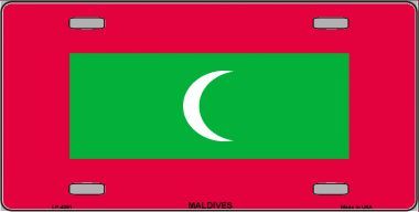 Maldives Flag License Plate