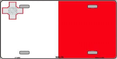 Malta Flag License Plate