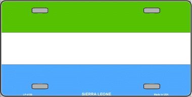 Sierra Leone Flag License Plate