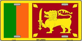 Sri Lanka Flag License Plate