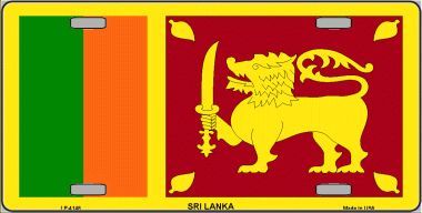 Sri Lanka Flag License Plate