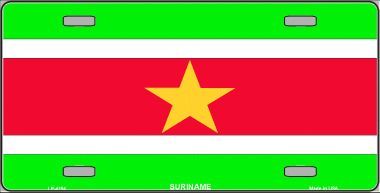 Suriname Flag License Plate