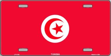 Tunisia Flag License Plate