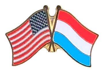Luxembourg Friendship Flag Lapel Pins
