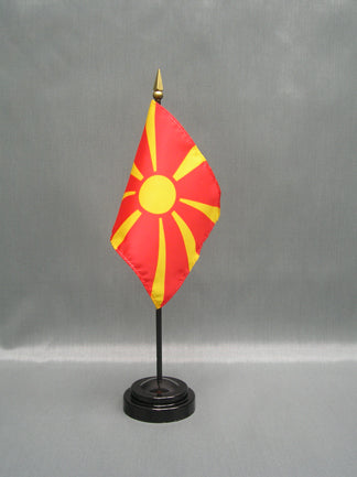 Macedonian Deluxe Miniature Flag