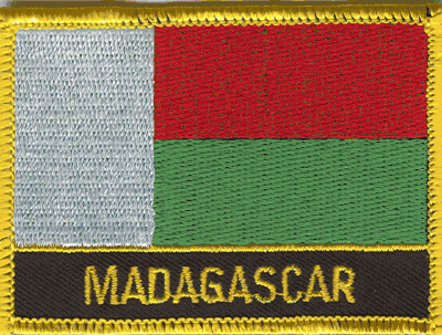 Madagascar Flag Patch - With Name