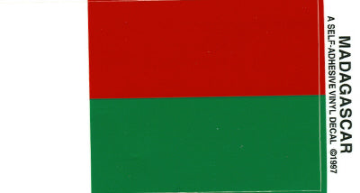 Madagascar Vinyl Flag Decal