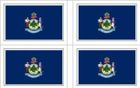 Maine State Flag Stickers - 50 per sheet
