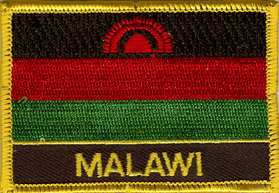 Malawi Flag Patch - With Name