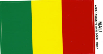 Mali Vinyl Flag Decal