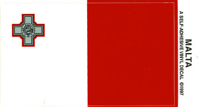 Malta Vinyl Flag Decal