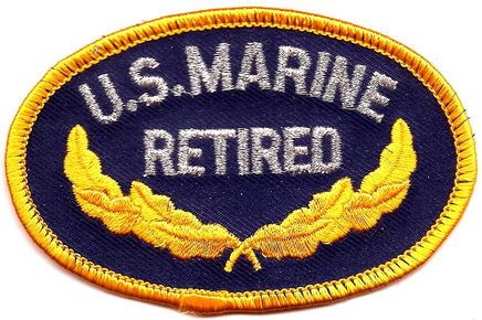 Marine Corps Retired Patch - Oval
