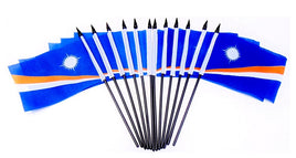 Marshall Islands Polyester Miniature Flag - 12 Pack