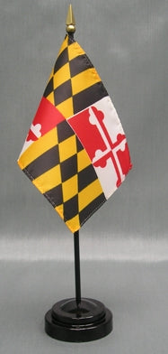 Maryland Miniature Table Flag - Deluxe