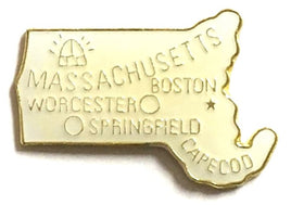 Massachusetts State Lapel Pin - Map Shape