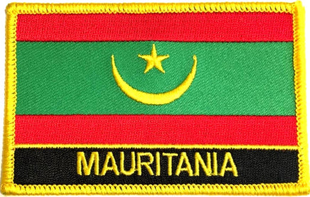 Mauritania Flag Patch - With Name