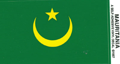 Old Mauritania Vinyl Flag Decal