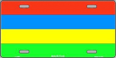 Mauritius Flag License Plate