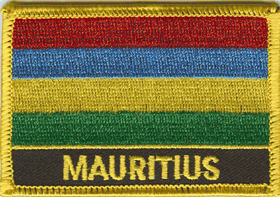 Mauritius Flag Patch - With Name